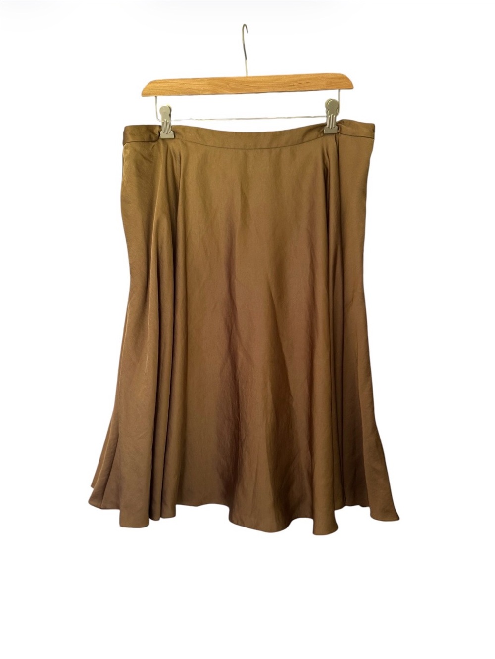 Ralph Lauren Camel A-Line midi Skirt